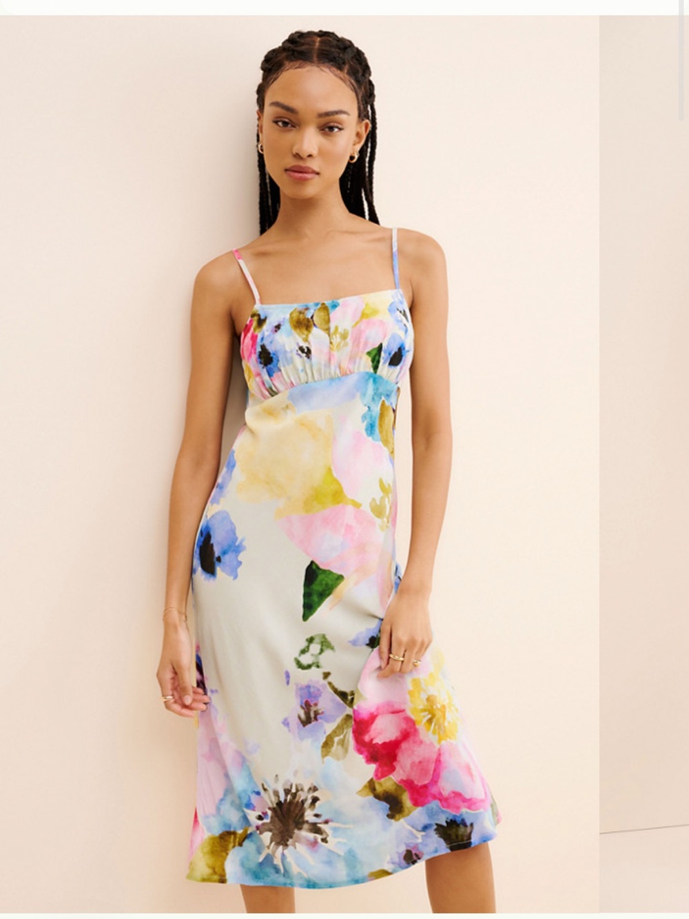 CONDITIONS APPLY FLORAL SLIP DRESS